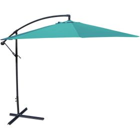 Teal Cantilever Umbrella with Canopy