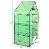 Portable 4-Tier Walk-in Plant Greenhouse with 8 Shelves