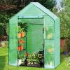 Portable 4-Tier Walk-in Plant Greenhouse with 8 Shelves