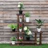 6-Tier Wooden Plant Stand Shelves