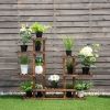 6 Tier Wooden Plant Rack Stand