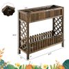 2-Tier Wood Raised Garden Bed for Fruit and Vegetables