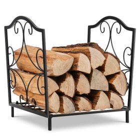 Heavy-Duty Steel Firewood Log Rack