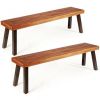 Acacia Wood Dining Benches