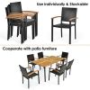 PE Rattan Dining Chairs with Powder Coated Steel Frame