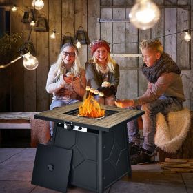 40 000 BTU Propane Gas Fire Pit Table With Cover