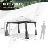 Double-Vent Canopy with Privacy Netting and 4 Sandbags