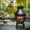 Enclosed Portable Wood Burning Fireplace