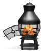 Enclosed Portable Wood Burning Fireplace