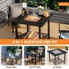 31-Inch Four-in-One Fire Pit Table