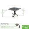 Aspen Leaf Birdbath with Tripod Stand