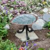 Aspen Leaf Birdbath with Tripod Stand