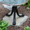 Aspen Leaf Birdbath with Tripod Stand