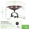 Classic II Birdbath with Over Rail Bracket