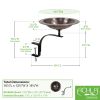 Classic II Birdbath with Rail Mount Bracket