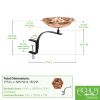 Bee Fountain & Birdbath with Rail Mount Bracket