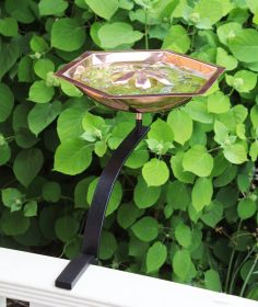 Bee Fountain & Birdbath with Rail Mount Bracket