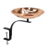 Dogwood Birdbath with Rail Mount Bracket