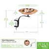 Dogwood Birdbath with Rail Mount Bracket