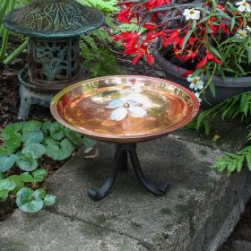 Dogwood Birdbath with Tripod Stand