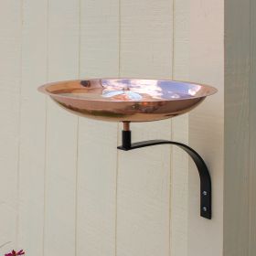 Dogwood Birdbath with Wall Mount Bracket