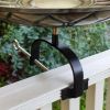 African Daisy Birdbath with Over Rail Bracket