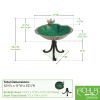 Lilypad Birdbath with Tripod Stand