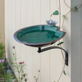 Lilypad Birdbath with Wall Mount Bracket