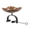 Dara Knot Birdbath with Over Rail Bracket