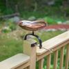 Dara Knot Birdbath with Over Rail Bracket