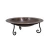 Classic Copper Birdbath with Short Stand