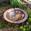 Classic Copper Birdbath with Short Stand