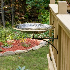 Three Hares Birdbath with Wall Mount