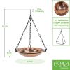 Simple Copper Hanging Birdbath