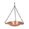 14" Solid Copper Hanging Birdbath