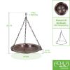 Classic Copper Hanging Birdbath