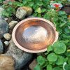 Hammered Copper Bowl with Rim & Non-threaded