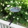 Scallop Shell Birdbath with Rail Mount