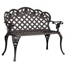 Cast Aluminum Garden Bench