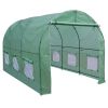 Greenhouse Kit with Steel Frame and Green Cover