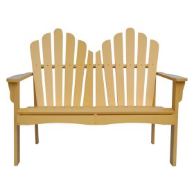 Cedar Wood Loveseat Bench with Beeswax Finish