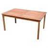 Rectangle Solid Wood Dining Table with Center Umbrella Hole