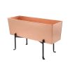 Copper Flower Box with Folding Stand