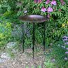 Classic Copper Birdbath with Phoebe Stand