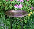 Classic Copper Birdbath with Phoebe Stand