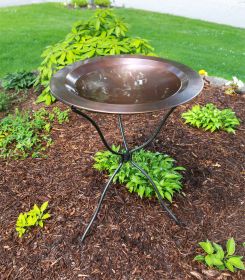 24" Classic Copper Birdbath Bowl