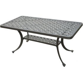 Solid Cast Aluminum Patio Cocktail Table