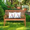 Slatted 2 Seater Eucalyptus Bench