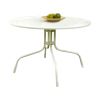 White Round Patio Dining Table