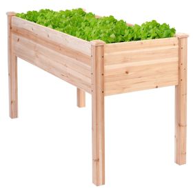 Solid Cedar Raised Garden Bed Planter Box